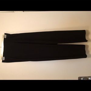 Eileen Fisher PP Black Straight Pant with Yoke NWT
